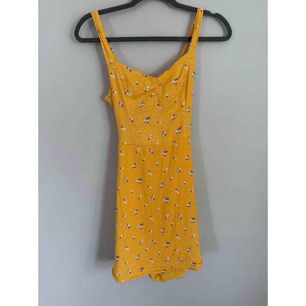 Yellow Floral Hollister Sundress size xsmall